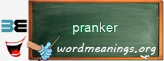 WordMeaning blackboard for pranker